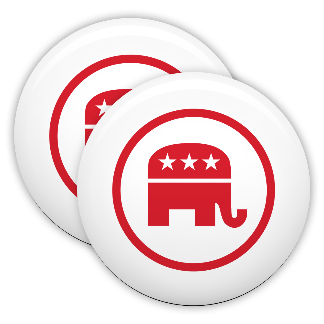 GOP Logo Buttons (Set of 2) – Official GOP Store